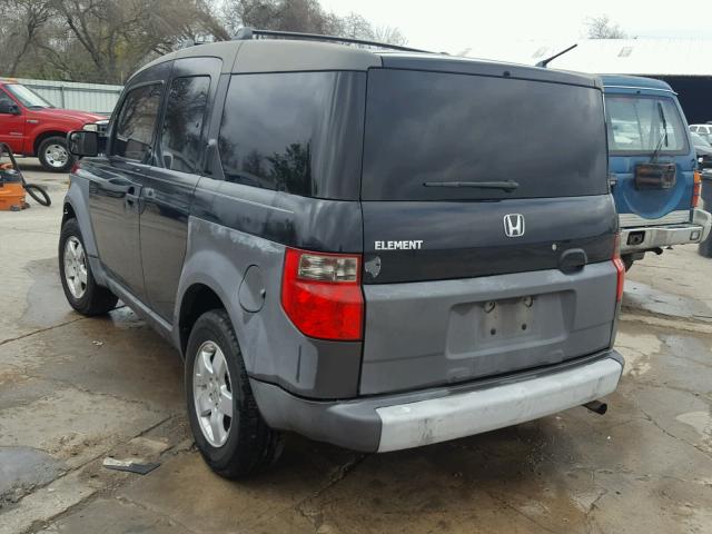 5J6YH18514L010164 - 2004 HONDA ELEMENT EX BLACK photo 3