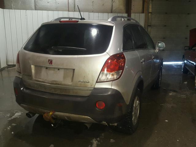 3GSDL43N78S629061 - 2008 SATURN VUE XE SILVER photo 4