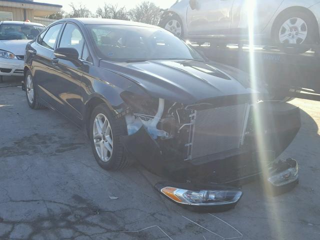 3FA6P0H7XER175571 - 2014 FORD FUSION SE BLUE photo 1