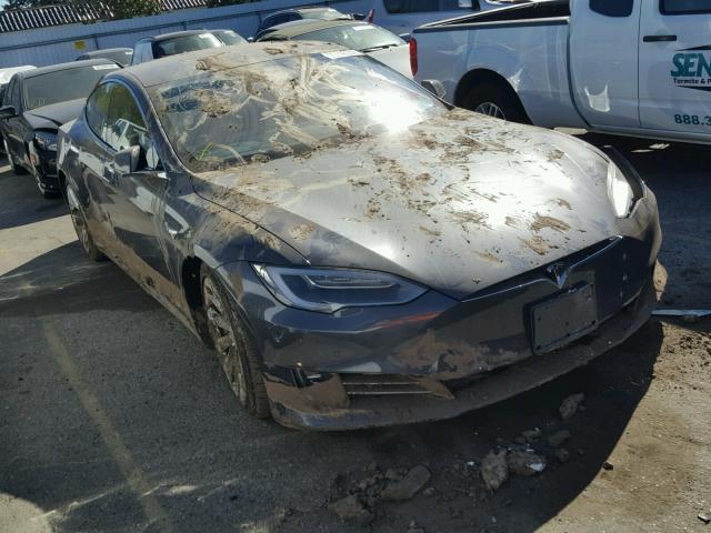 5YJSA1E29HF185149 - 2017 TESLA MODEL S GRAY photo 1