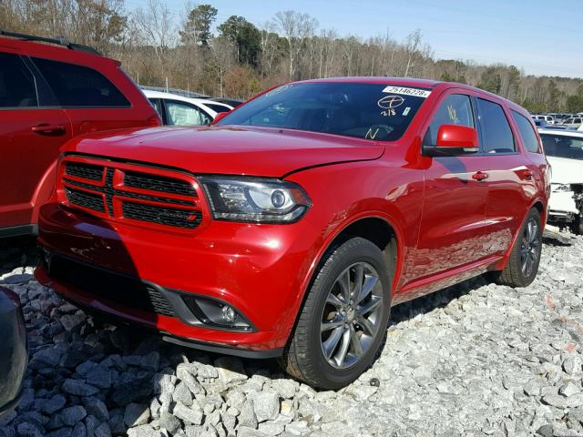 1C4RDHDG7EC589880 - 2014 DODGE DURANGO LI RED photo 2