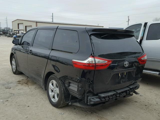 5TDZZ3DC0HS874490 - 2017 TOYOTA SIENNA BAS BLACK photo 3