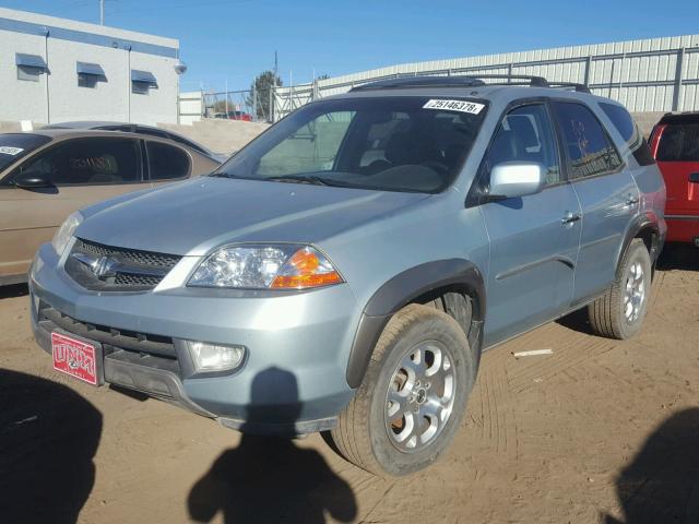 2HNYD18812H531465 - 2002 ACURA MDX TOURIN TEAL photo 2