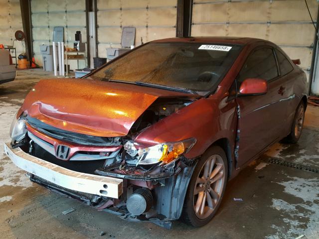 2HGFG21507H707120 - 2007 HONDA CIVIC SI RED photo 2