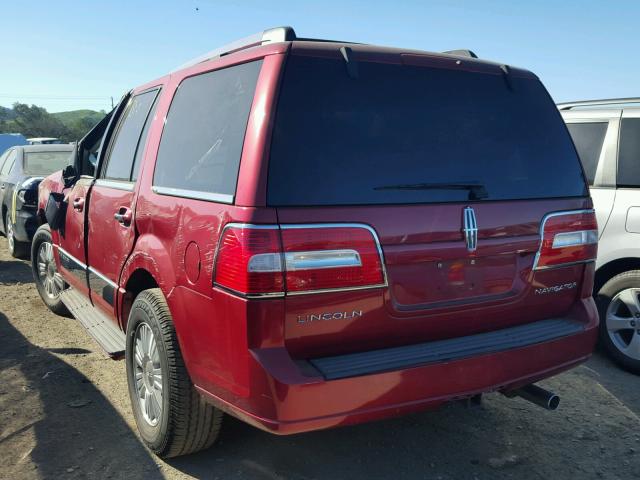 5LMFU27507LJ25111 - 2007 LINCOLN NAVIGATOR წითელი ფოტო 3