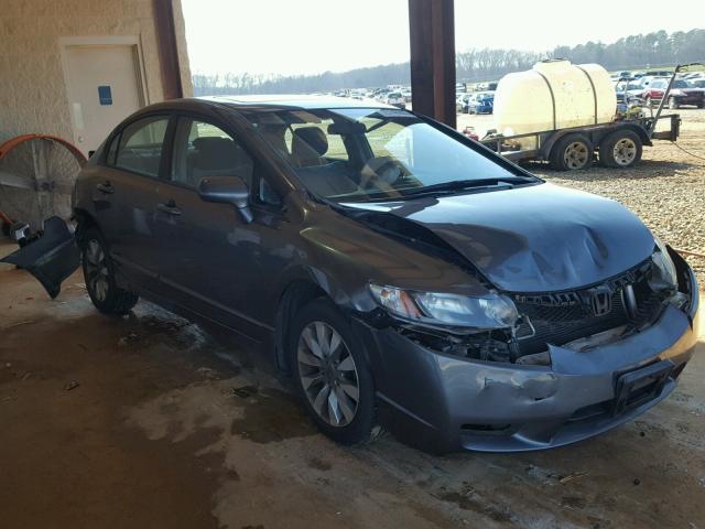 2HGFA16809H304109 - 2009 HONDA CIVIC EX GRAY photo 1