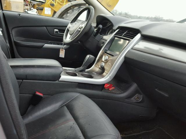 2FMDK3JC2BBB25763 - 2011 FORD EDGE SEL SILVER photo 5