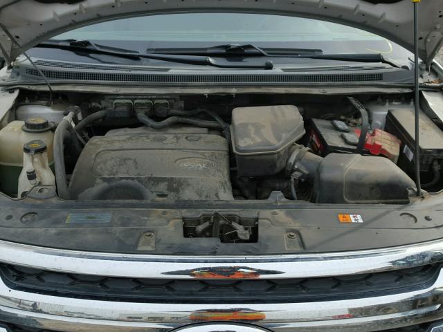 2FMDK3JC2BBB25763 - 2011 FORD EDGE SEL SILVER photo 7