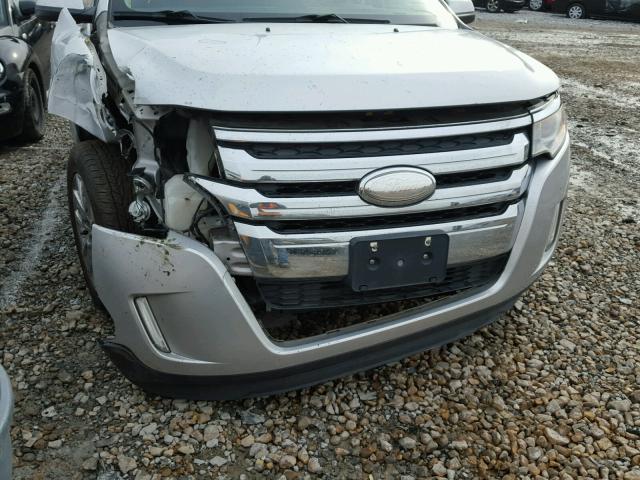 2FMDK3JC2BBB25763 - 2011 FORD EDGE SEL SILVER photo 9