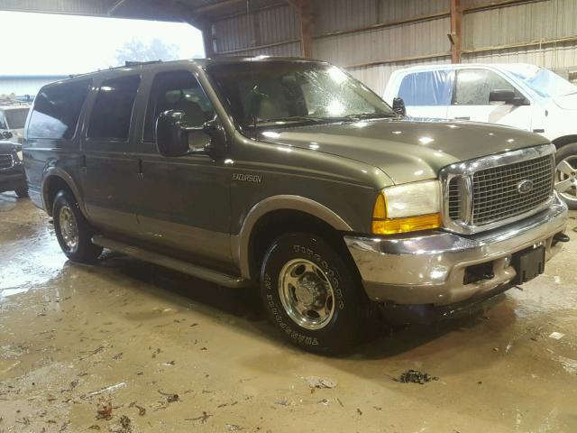 1FMNU42S51EC27362 - 2001 FORD EXCURSION GREEN photo 1