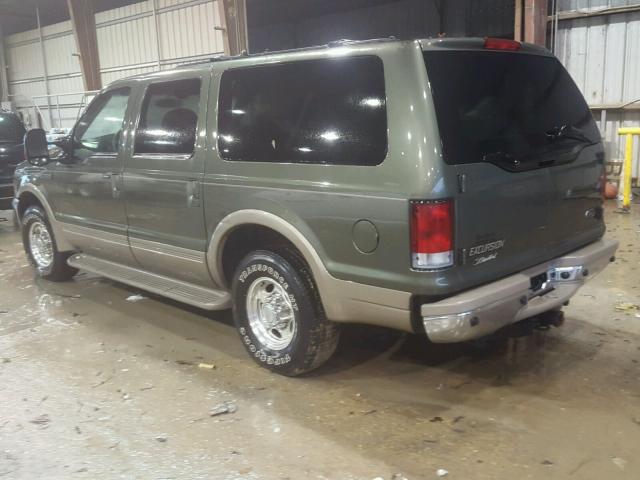 1FMNU42S51EC27362 - 2001 FORD EXCURSION GREEN photo 3