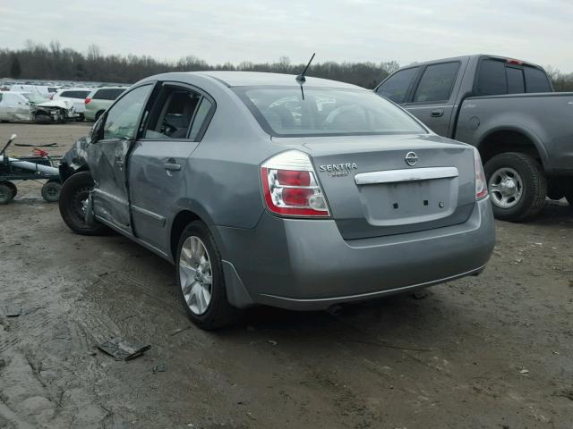 3N1AB6AP7AL725924 - 2010 NISSAN SENTRA 2.0 GRAY photo 3