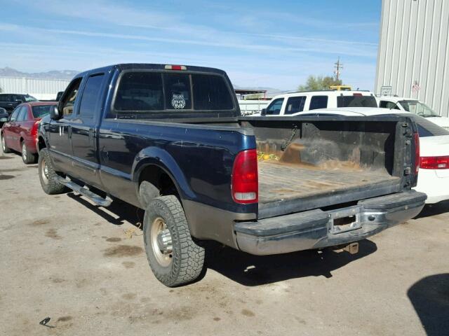 1FTSW31PX3EB65713 - 2003 FORD F350 SRW S BLUE photo 3