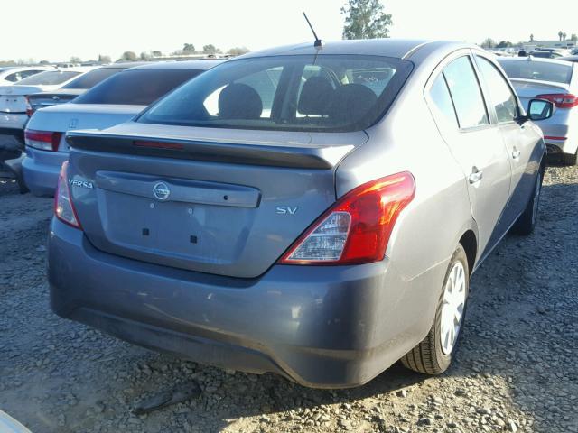 3N1CN7AP2HL897861 - 2017 NISSAN VERSA S GRAY photo 4