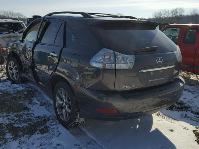 2T2HK31UX9C101898 - 2009 LEXUS RX 350 GRAY photo 3