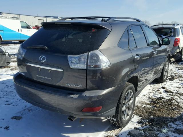 2T2HK31UX9C101898 - 2009 LEXUS RX 350 GRAY photo 4