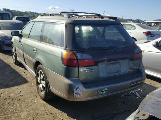 4S3BH815147614322 - 2004 SUBARU LEGACY OUT GREEN photo 3