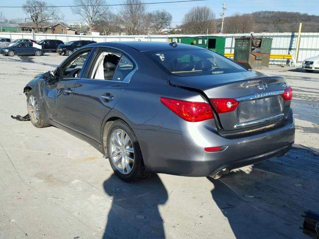 JN1EV7AP5HM737309 - 2017 INFINITI Q50 PREMIU GRAY photo 3