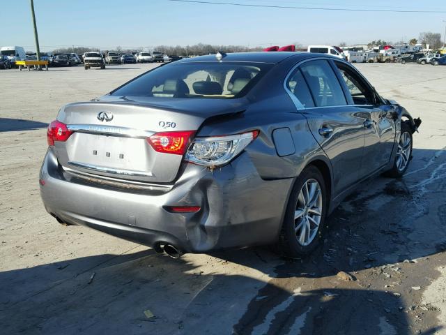 JN1EV7AP5HM737309 - 2017 INFINITI Q50 PREMIU GRAY photo 4