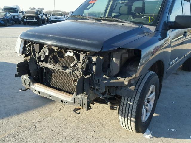 1N6BA07C79N309791 - 2009 NISSAN TITAN XE GRAY photo 9