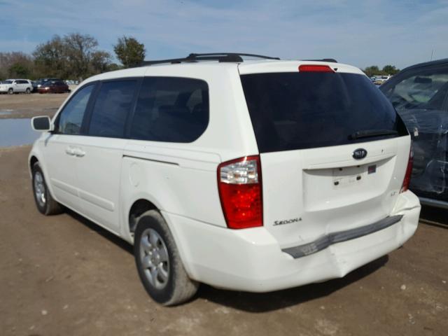 KNDMB233766020801 - 2006 KIA SEDONA EX WHITE photo 3