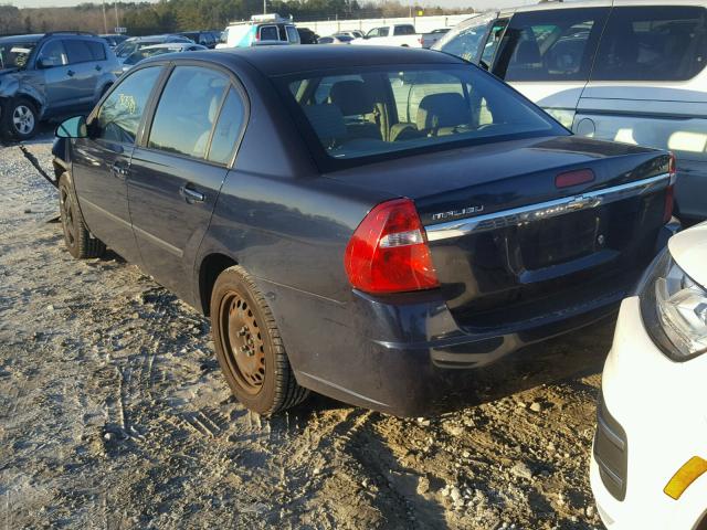 1G1ZS54825F308721 - 2005 CHEVROLET MALIBU BLUE photo 3