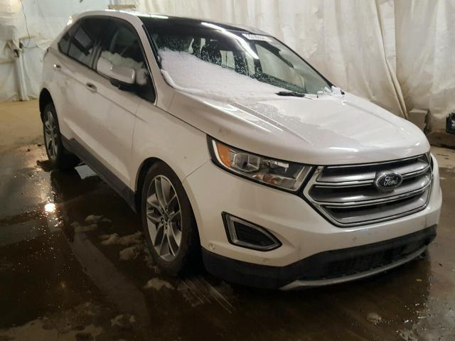 2FMPK4K90FBC38509 - 2015 FORD EDGE TITAN WHITE photo 1