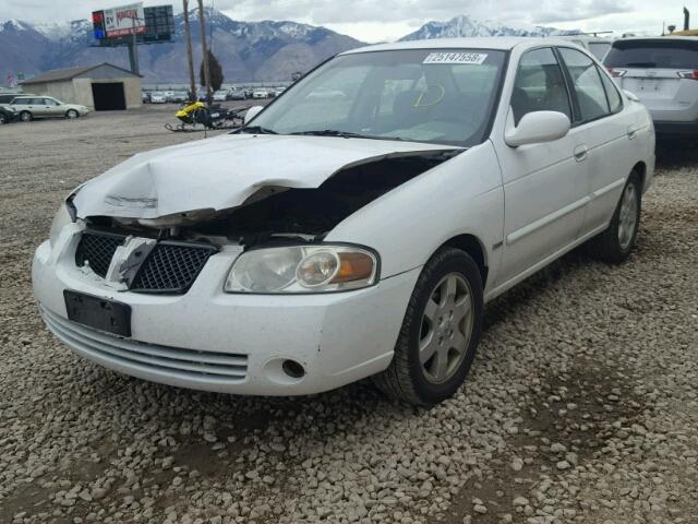 3N1CB51D36L498845 - 2006 NISSAN SENTRA 1.8 WHITE photo 2