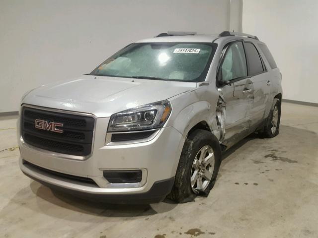 1GKKVPKD9DJ133007 - 2013 GMC ACADIA SLE SILVER photo 2