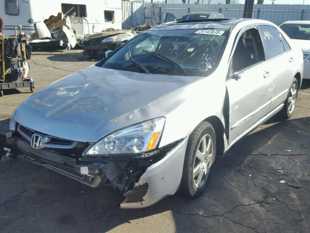 1HGCM66555A052637 - 2005 HONDA ACCORD EX SILVER photo 2