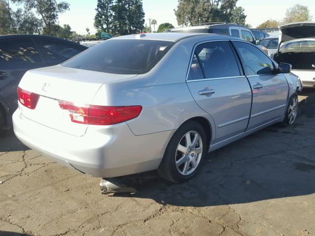 1HGCM66555A052637 - 2005 HONDA ACCORD EX SILVER photo 4