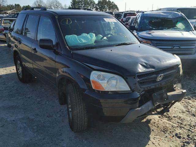 2HKYF18524H501004 - 2004 HONDA PILOT EXL GRAY photo 1