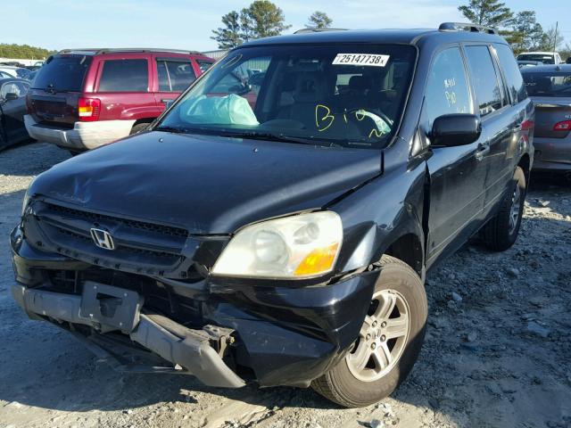 2HKYF18524H501004 - 2004 HONDA PILOT EXL GRAY photo 2