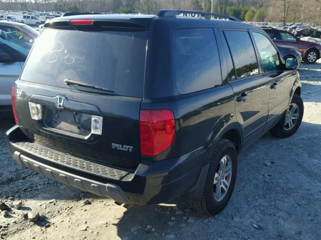 2HKYF18524H501004 - 2004 HONDA PILOT EXL GRAY photo 4