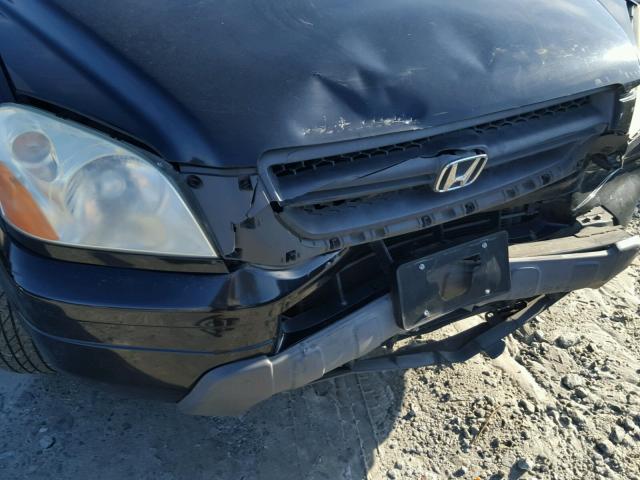 2HKYF18524H501004 - 2004 HONDA PILOT EXL GRAY photo 9