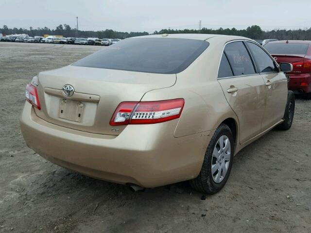 4T1BF3EK8BU748196 - 2011 TOYOTA CAMRY BASE GOLD photo 4