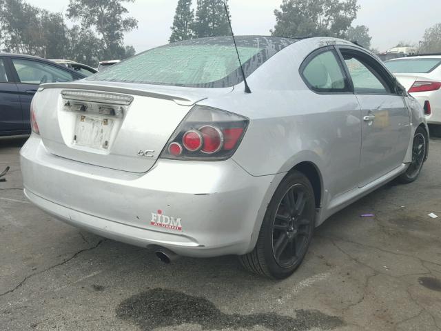 JTKDE3B76A0302935 - 2010 TOYOTA SCION TC SILVER photo 4