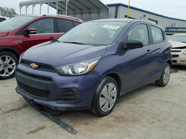 KL8CB6SA5GC588253 - 2016 CHEVROLET SPARK LS PURPLE photo 2