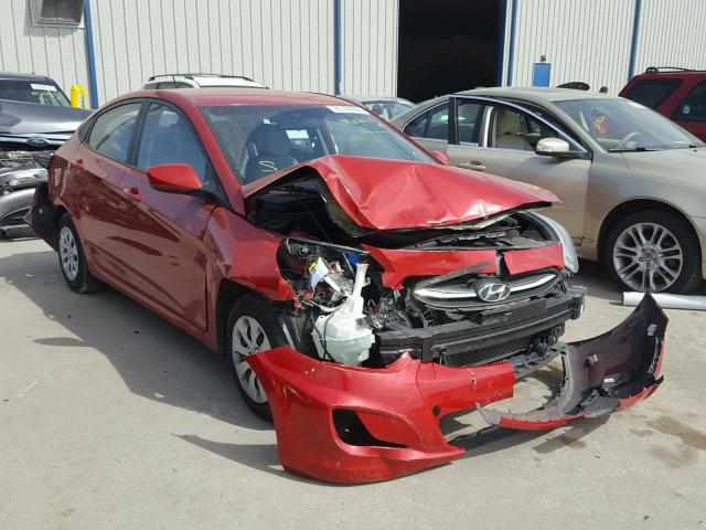 KMHCT4AE7FU797401 - 2015 HYUNDAI ACCENT GLS RED photo 1