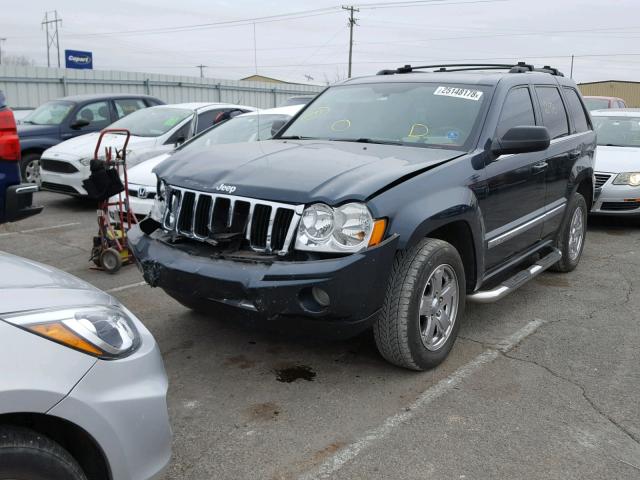 1J4HR58205C728137 - 2005 JEEP GRAND CHER GREEN photo 2