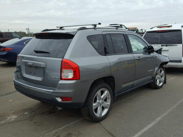 1J4NF5FB2BD282013 - 2011 JEEP COMPASS LI GRAY photo 4