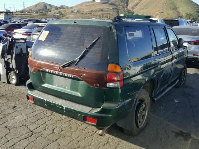 JA4LS21H2YP021310 - 2000 MITSUBISHI MONTERO SP GREEN photo 4