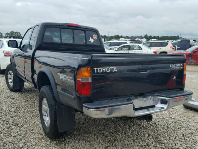 5TESN92N0YZ691677 - 2000 TOYOTA TACOMA XTR BLACK photo 3