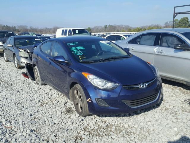 5NPDH4AE3DH389592 - 2013 HYUNDAI ELANTRA GL BLUE photo 1