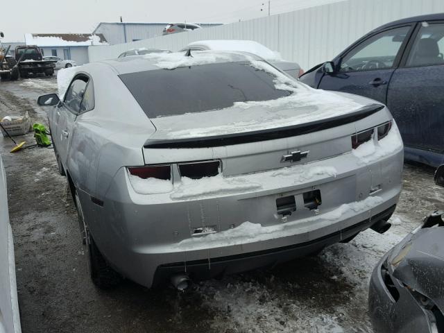 2G1FB1ED1B9211151 - 2011 CHEVROLET CAMARO LT SILVER photo 3