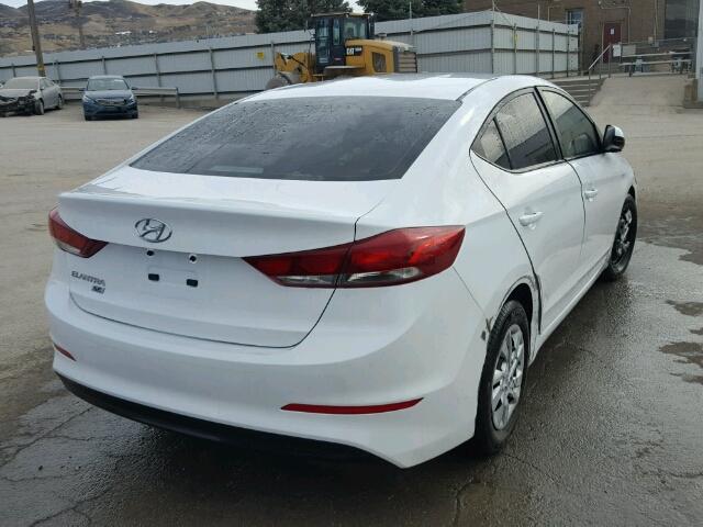 5NPD74LF1JH281802 - 2018 HYUNDAI ELANTRA SE WHITE photo 4