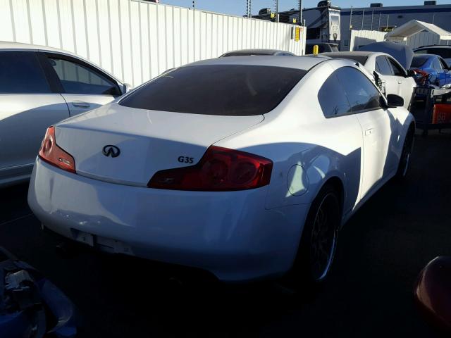 JNKCV54E27M905276 - 2007 INFINITI G35 WHITE photo 4