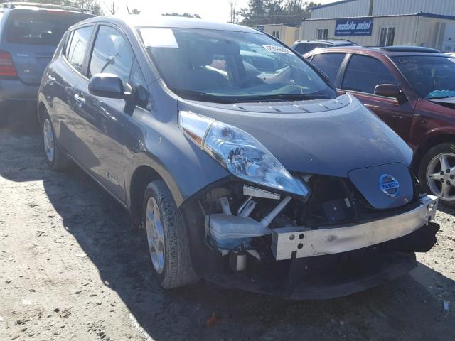 1N4AZ0CP8FC300482 - 2015 NISSAN LEAF S GRAY photo 1