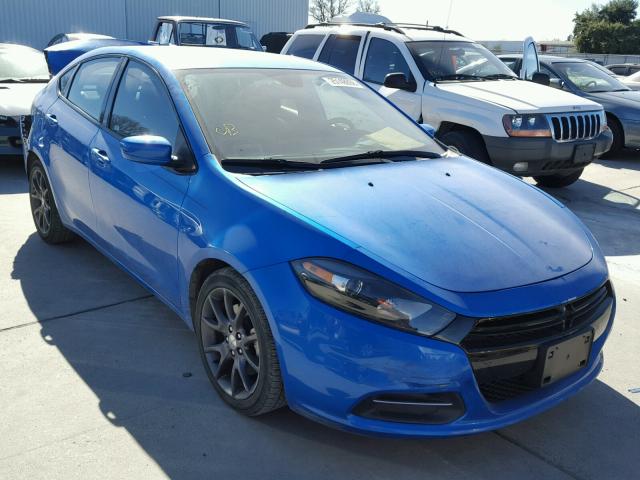 1C3CDFAA0GD519374 - 2016 DODGE DART SE BLUE photo 1