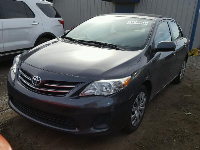 2T1BU4EE1DC049373 - 2013 TOYOTA COROLLA BA GRAY photo 2